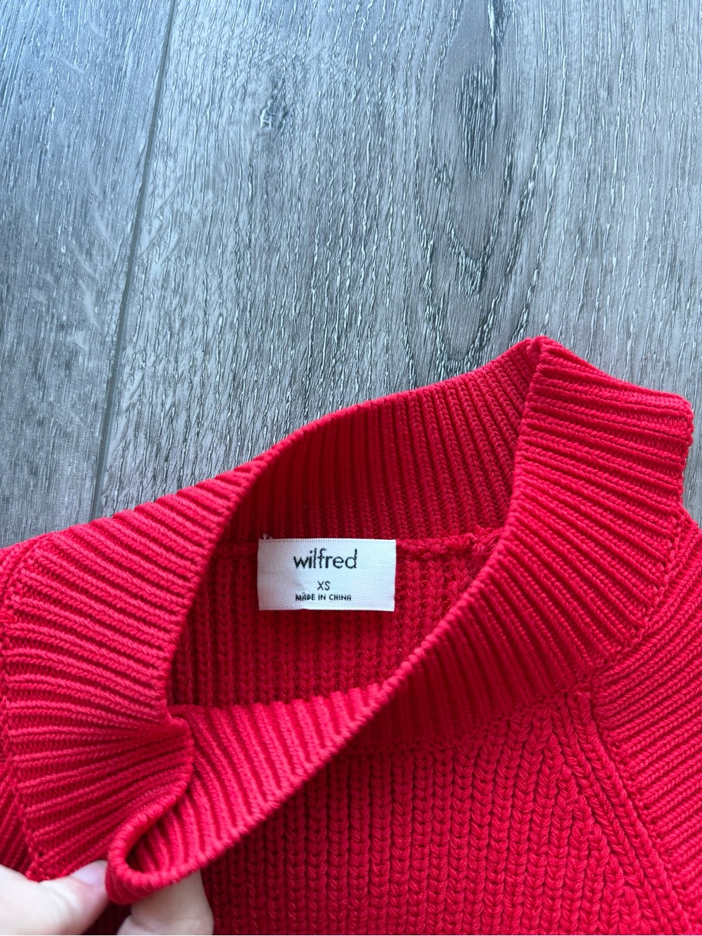 Wilfred by Aritzia Red Knit Sweater Tank - Women's XS